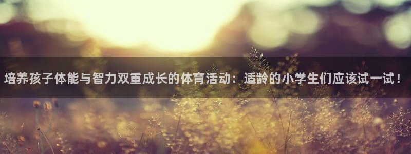 JJB竞技宝官方正版app神州：培养孩子体能与智力双