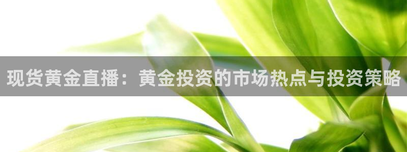 nba袋鼠直播在线观看：现货黄金直播：黄金投资的市场热点与投资策略